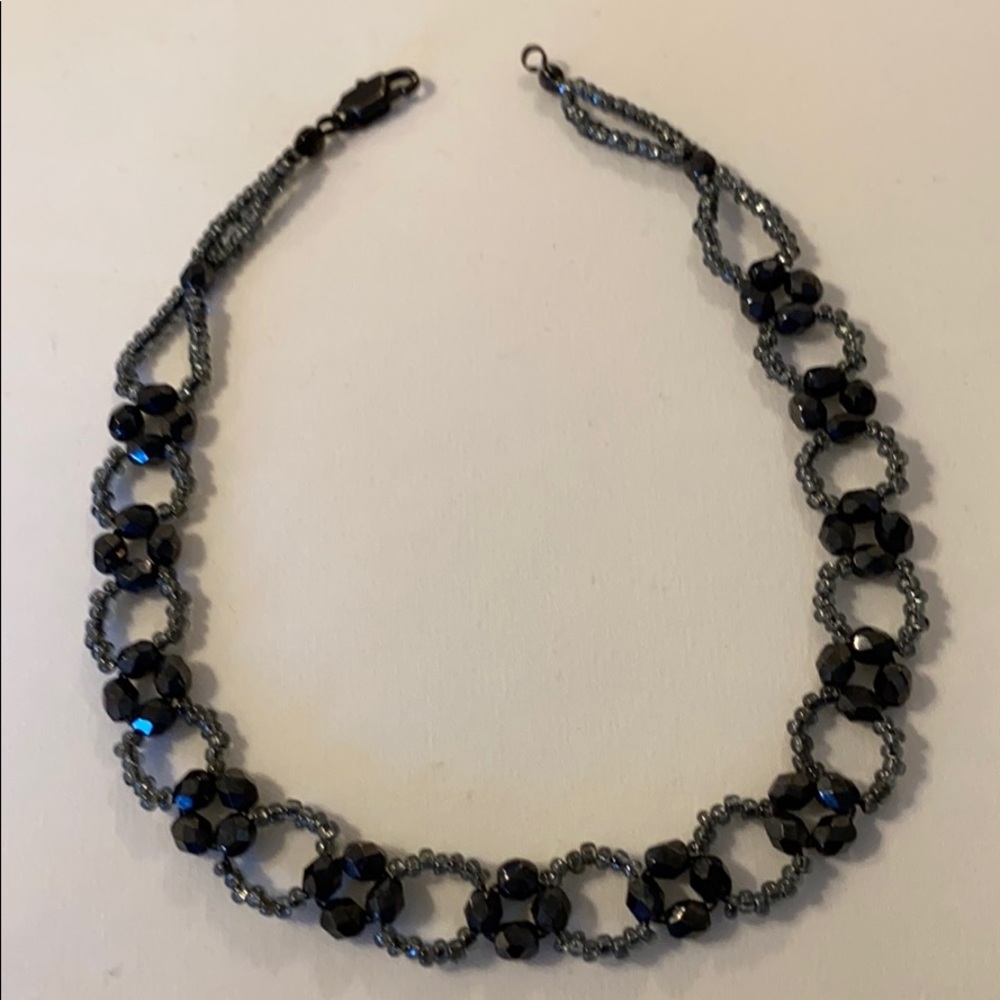 Beaded neck choker